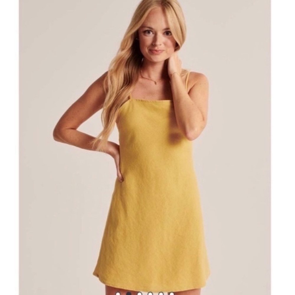 Abercrombie Fit to Flatter Yellow Mini Dress